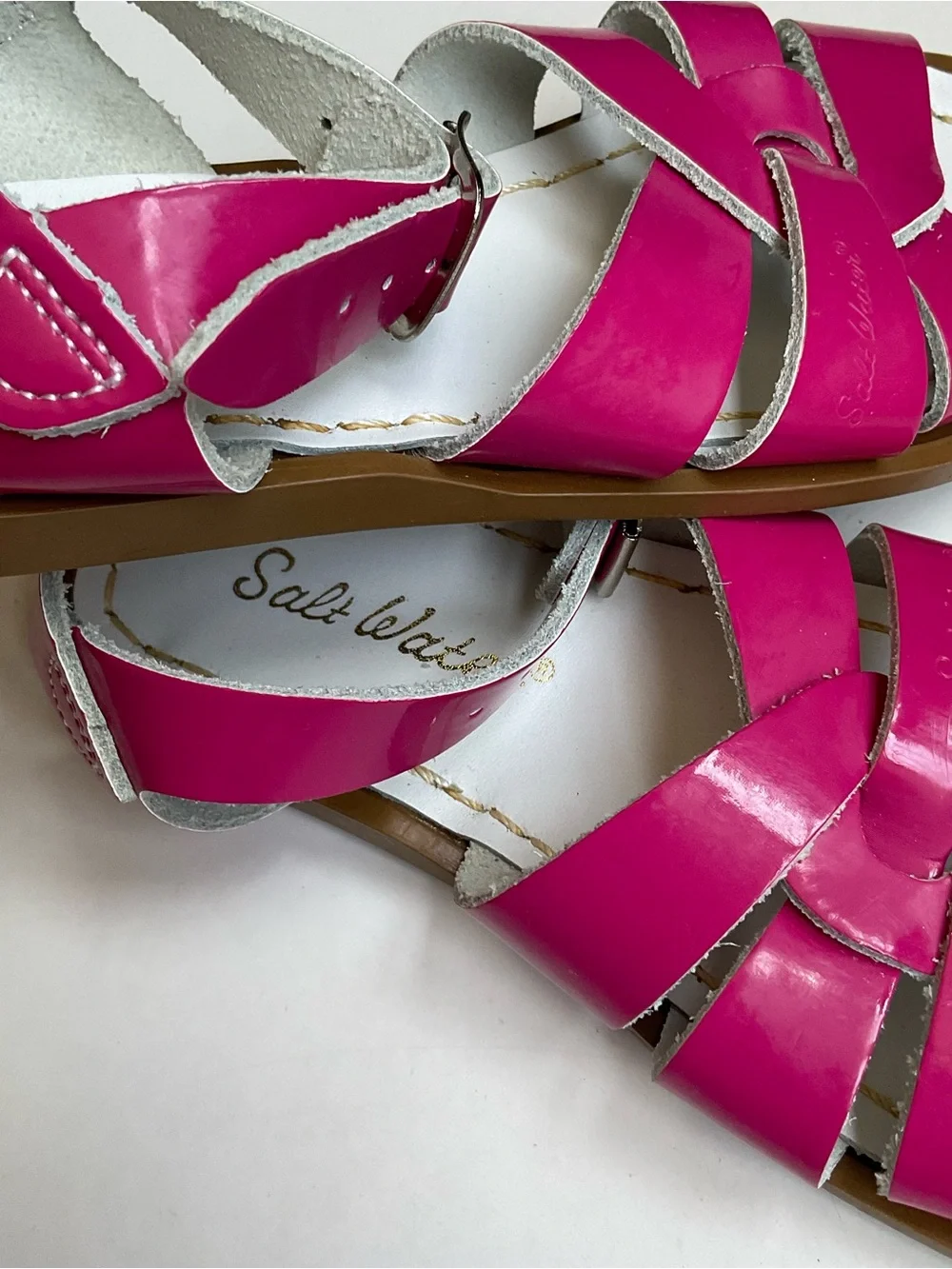 Salt Water Sandals by Hoy fuchsia strappy